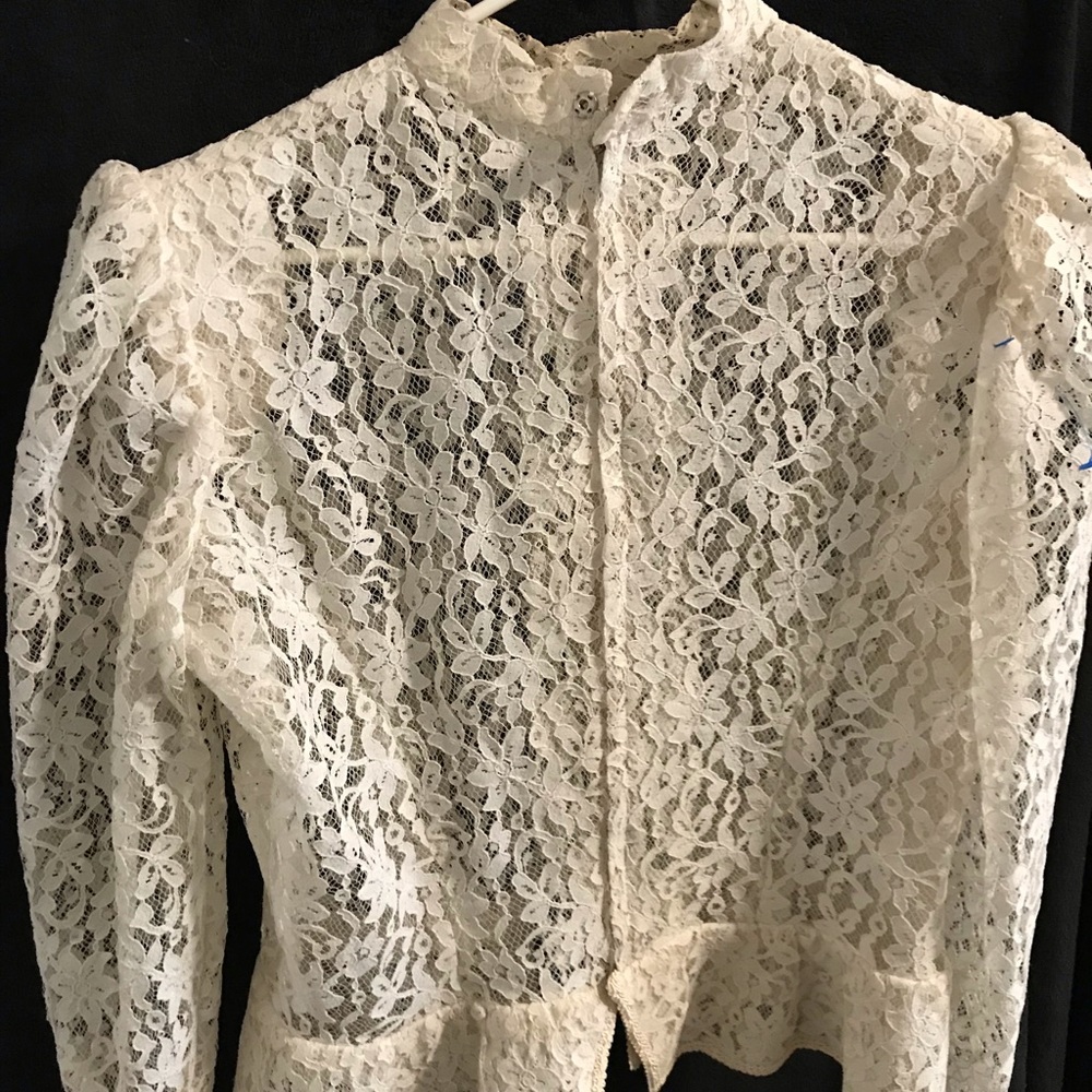 Vintage Victorian inspired lace top